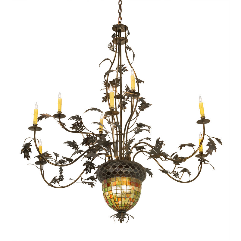 Greenbriar Oak 11 - Light Chandelier