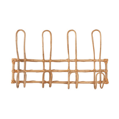 Parrish Rattan Wall Mounted Coat Rack