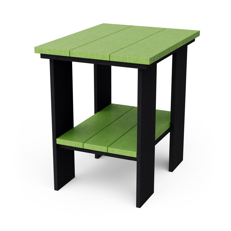 Table d'appoint contemporaine, Vert lime / Noir