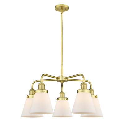 Lustre suspendu 5 lumières Cone