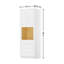 Armoire de cuisine Furinno Shaker Oven, prête à assembler, l 33 po x P 24 po x H 96 po, blanc