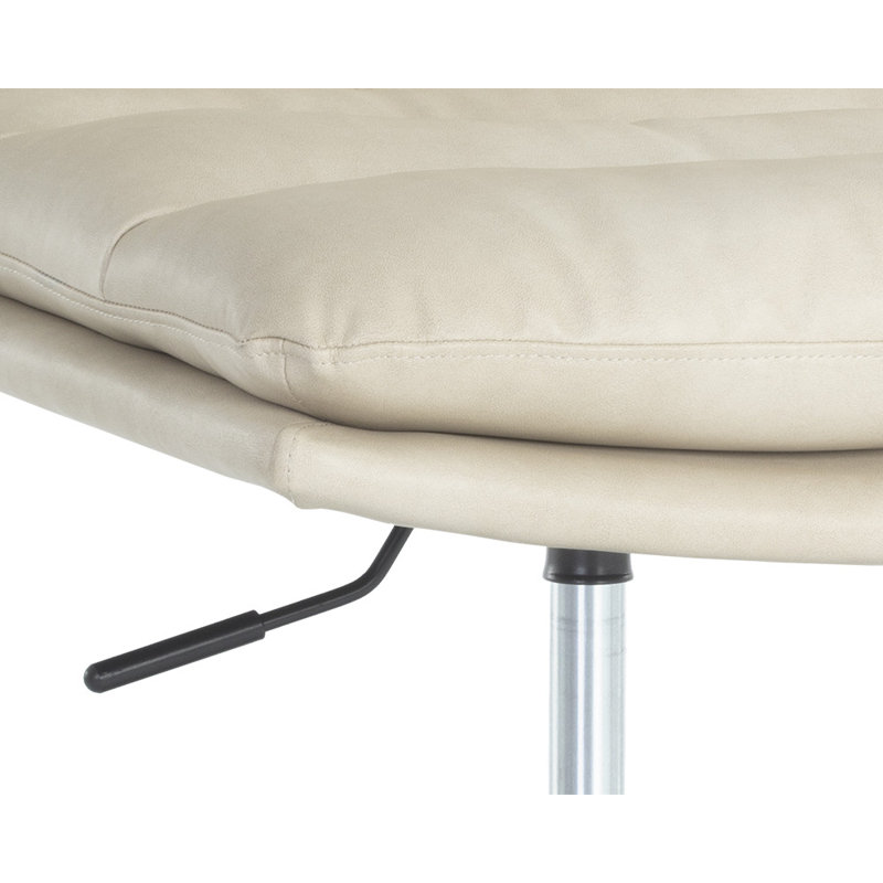 Gwenan Swivel Side Chair, Cream