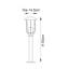 Quinn Black 50Cm Bollard