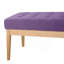 Banc de repose-pieds capitonné à boutons