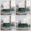 Navy Blue Convertible Folding Modern Sofa Bed – Stylish 2-Seater Sofa & Bed Combo for Small Spaces-5801345