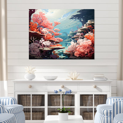 Aqua Serenade sous l'eau Corail IV - Imprimé