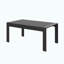 Ensemble de conversation de patio 3 pièces en aluminium 3 pièces, canapé d'extérieur 5 places avec coussins gris clair épais et structure noire et table basse-2085668045-2085668046