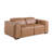 Top Grain Italian Leather Modular Power Dual Reclining Loveseat With Power Headrests-109785862
