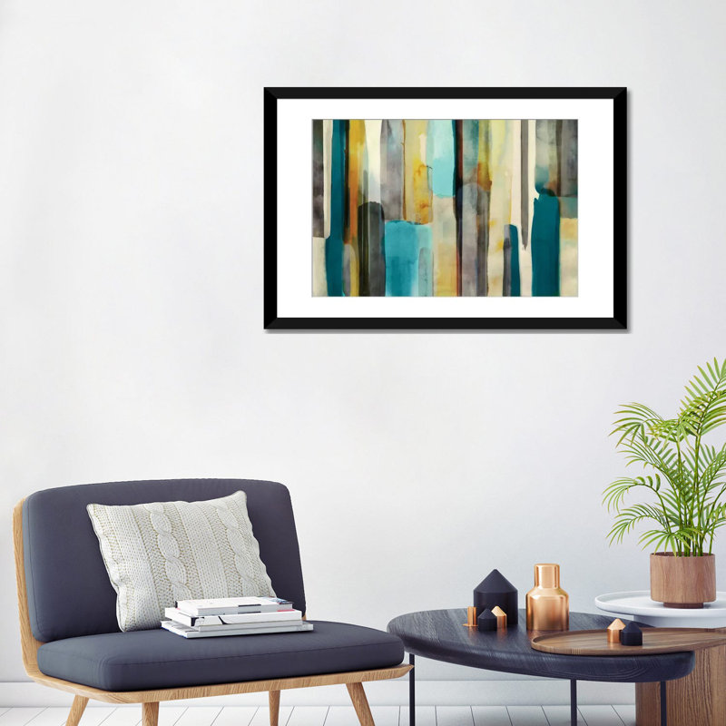 « tissé », reproduction sur toile, H 16 po x l 24 po x P 1 po, Papier d'art encadré noir, Blanc
