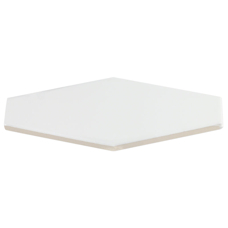 Carrelage mural en céramique 4 "x 8" Midland Hexagon (5,38 pieds carrés / boîte), Gris colombe