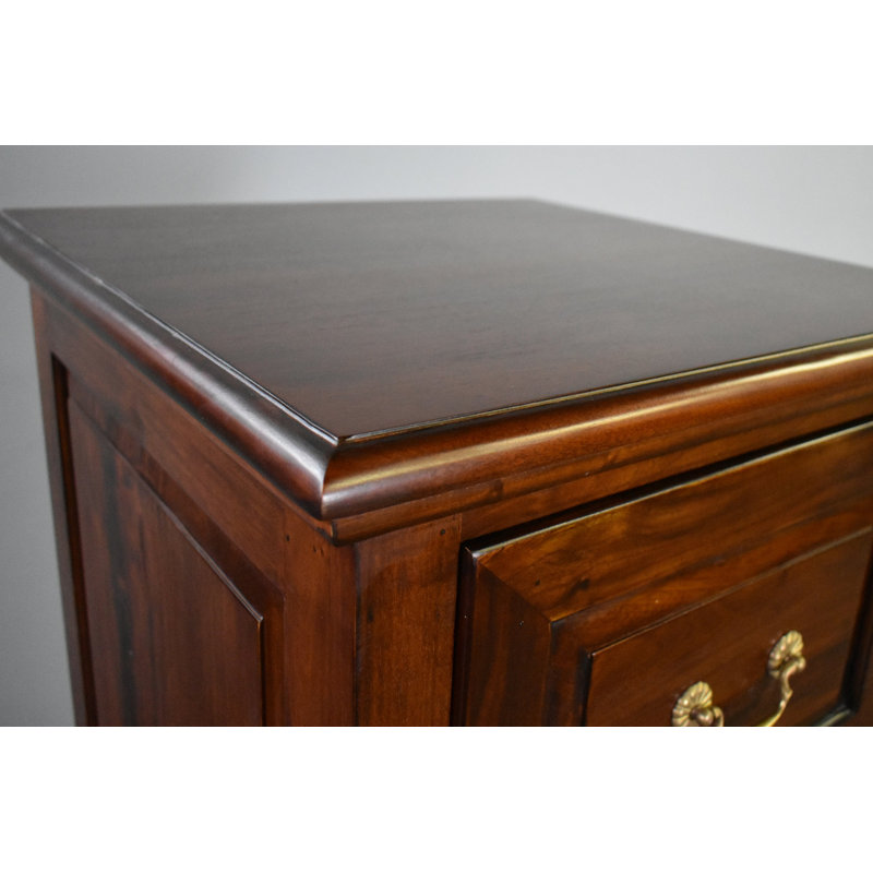 Nijaz 4 Drawer File Cabinet, Brun foncé