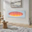 Symple Stuff 107.5 cm W White Electric Fireplace with 5120 BTU