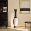 Vase de plancher sur pied debout - Rotin artificiel durable - Élégant