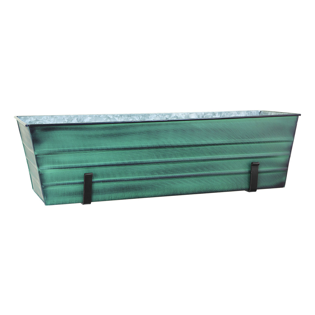 Paxtonia Galvanized Steel Window Box Planter Gracie Oaks 