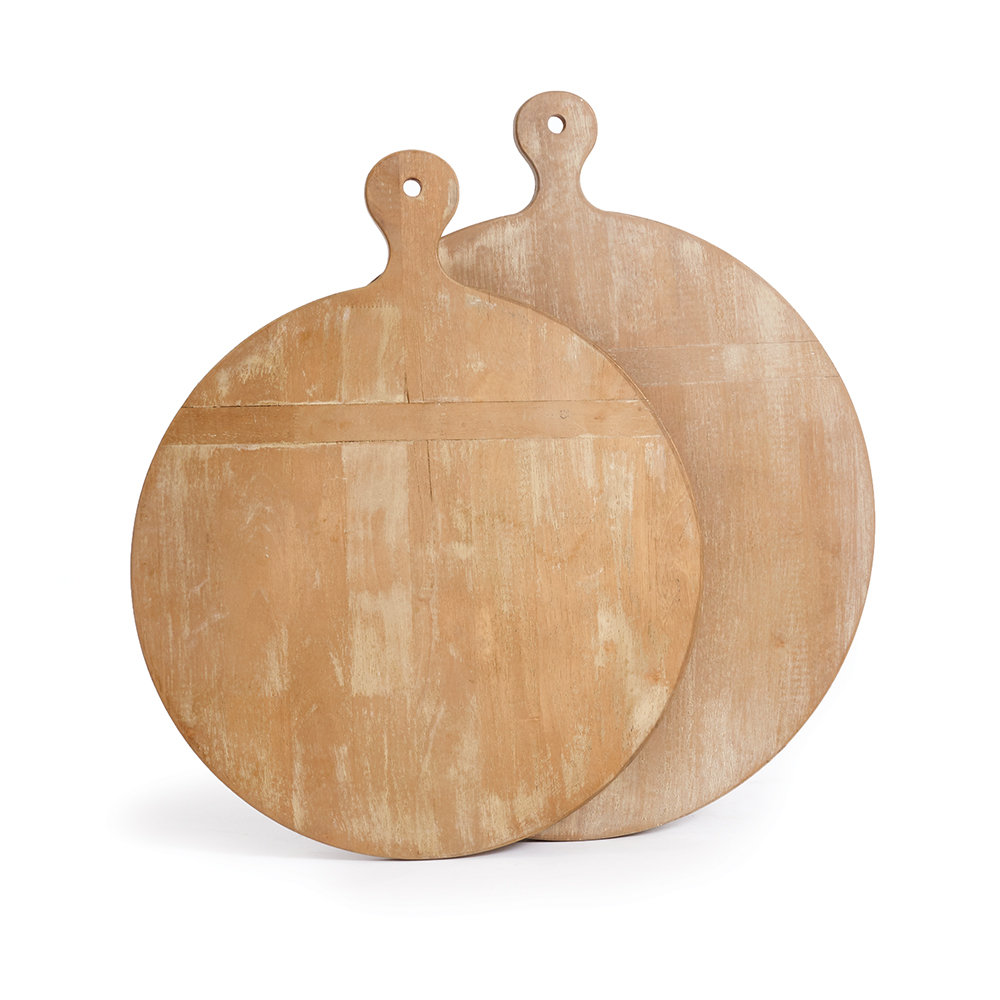 Jana 2 Piece Rubberwood Cutting Board Set Birch Lane™