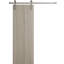 Porte de grange moderne - ESSENTIEL 8001 - Ensemble de quincaillerie lourde pour rail de 8 pi - Portes intérieures à panneau solide-111727198-111727220-111727236