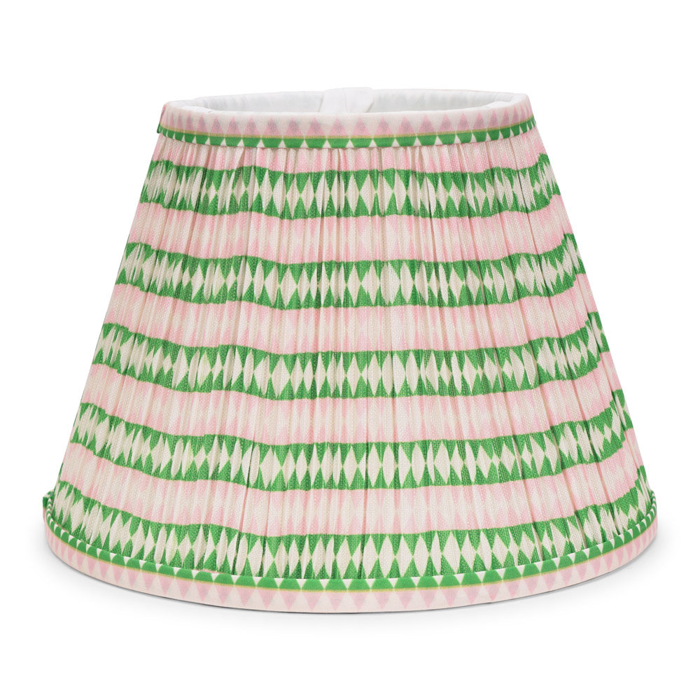 Riza Fabric Tapered Lamp Shade ( Clip On ) in Pink