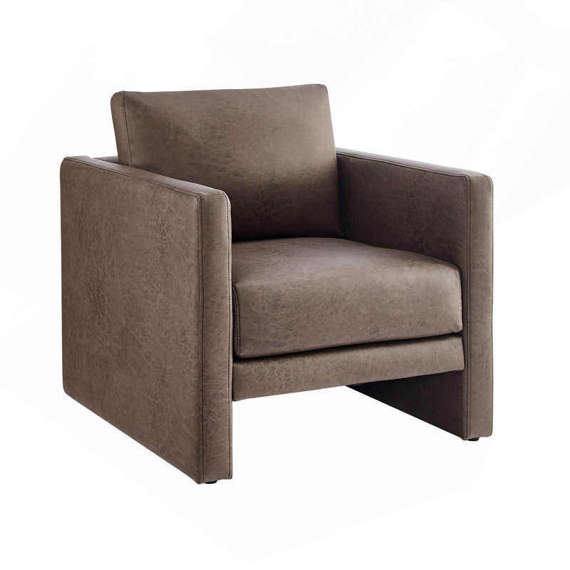 Fauteuil en similicuir espresso, Espresso