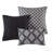 9 Pieces King Comforter Set,Black Multi