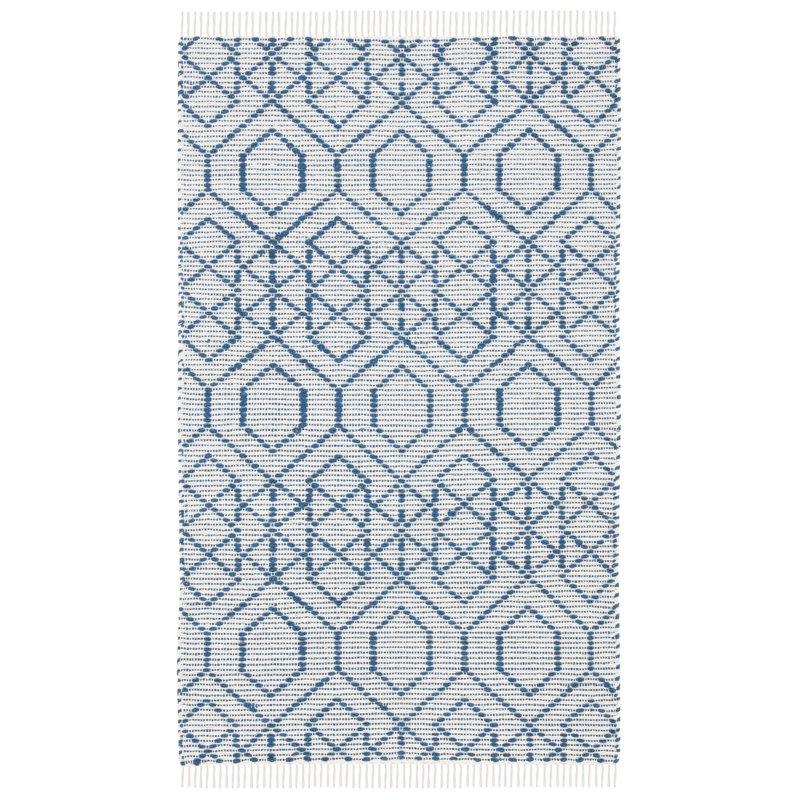 Montauk Hand Loomed Cotton Geometric Rug, Rectangle 3' x 5'