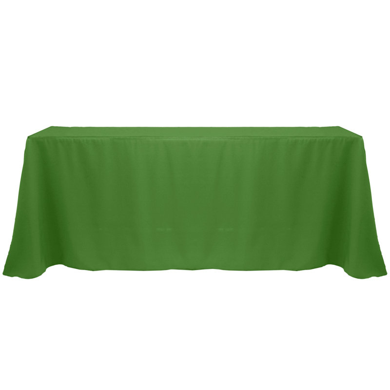 Solid Color Tablecloth, 156" x 90", Moss Green, 1