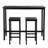 Rectangular with Iron Base Dining Table-1214731923