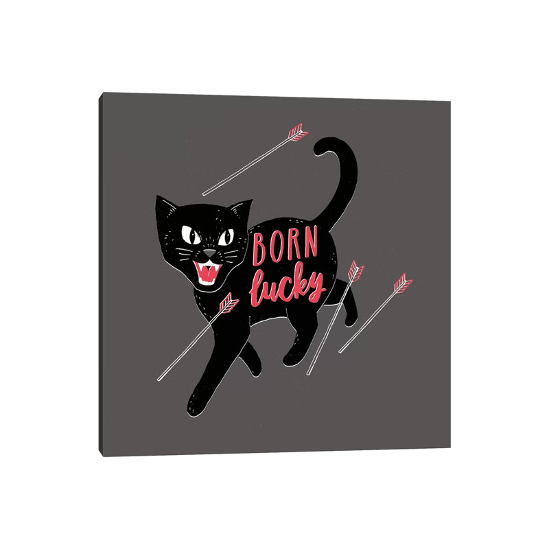Born Lucky by Michael Buxton - Wrapped Canvas Print, 30.48 cm H x 30.48 cm W