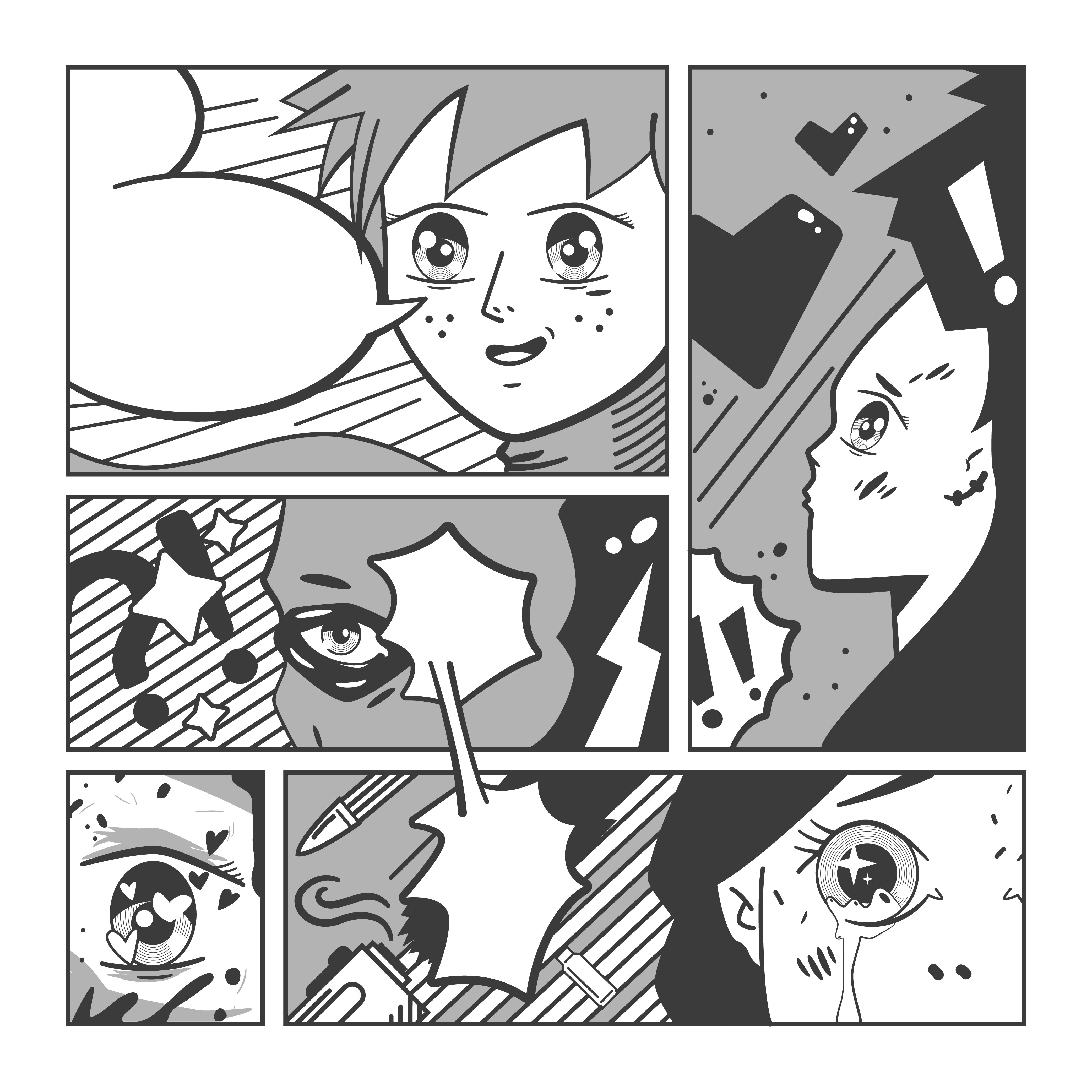 Printable Manga Page With Title
