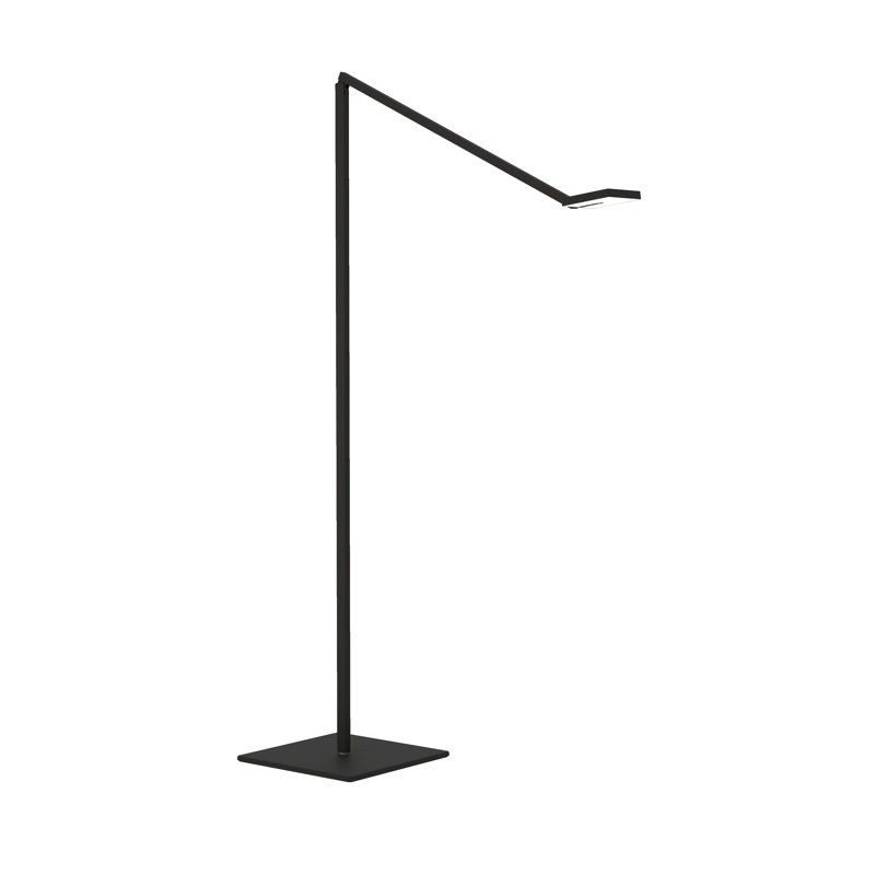 Focaccia LED Task Floor Lamp, Matte Black