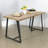 Wispridge Wood & Metal T Leg Banquet Table