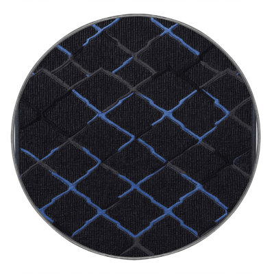 Machine Washable Trellis Gray Area Rug