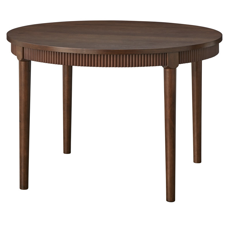 Astoria Round Dining Table, 46", Walnut