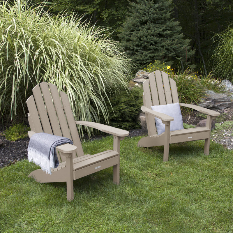 Chaise Adirondack en plastique Rialto, Woodland Brown
