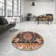 Tapis oriental noir / brun Threatt-1513903419