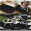 Tapis de foyer ignifuge, noir, 2 pi 4 po x 4 pi x 0,06 po