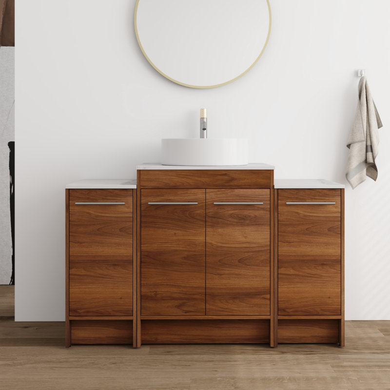 Lageschulte 47.54'' Single Bathroom Vanity with Stone Top
