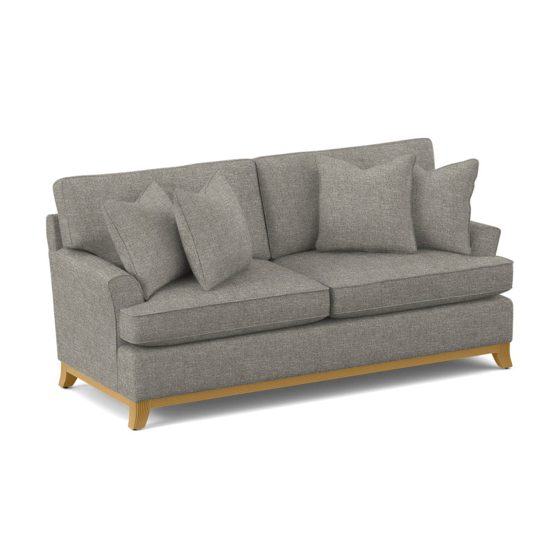 Oaks Way Sofa, Honey Finish, Basic Grey; 0317-83