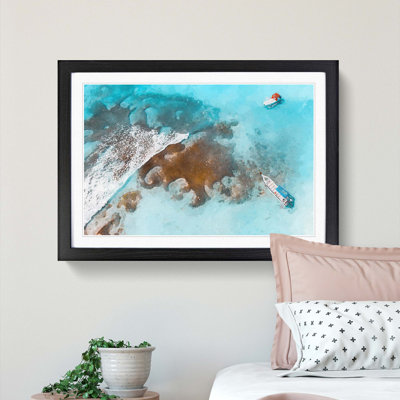 Boats in the Dominican Republic - Picture Frame Graphic Art Print