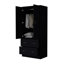 Armoire H 71 po avec deux portes, deux tiroirs et une tringle-1023190538