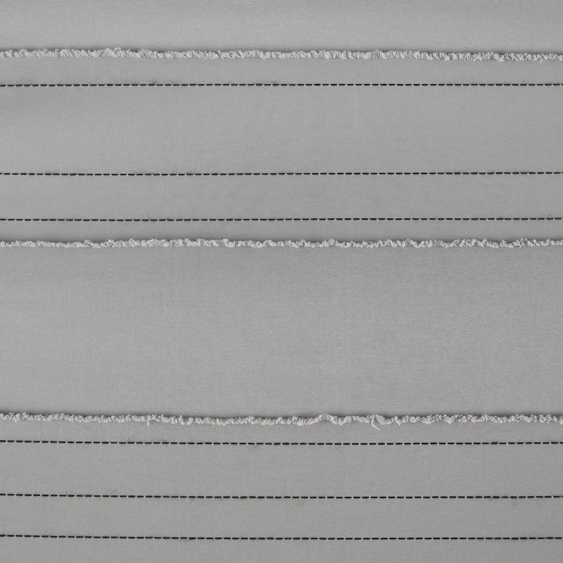 Ensemble d'édredon en jacquard à pince Cationic, Édredon simple + 2 taies décoratives + 1 coussin