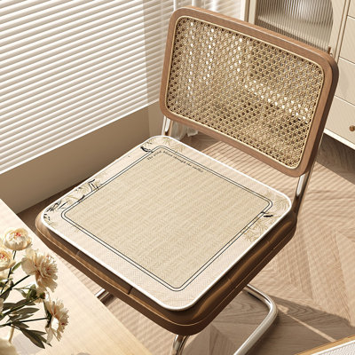 Coussin de siège de bureau en soie respirante antidérapante, ensemble de 2 pièces