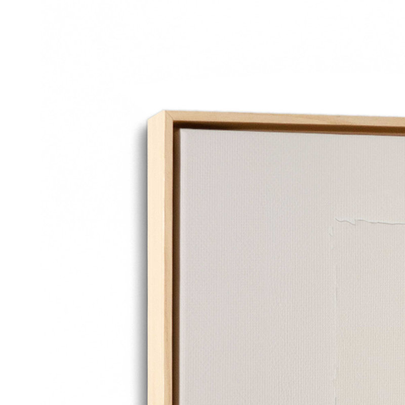 Ensemble de 4 reproductions, 12 po x 12 po, Cadre flottant en érable américain