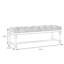 Banc de bout en bois massif Modern Luxe