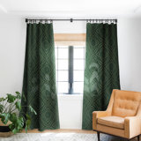 Marta Barragan Camarasa Vintage Emerald Pattern 1pc Blackout Window Curtain Panel