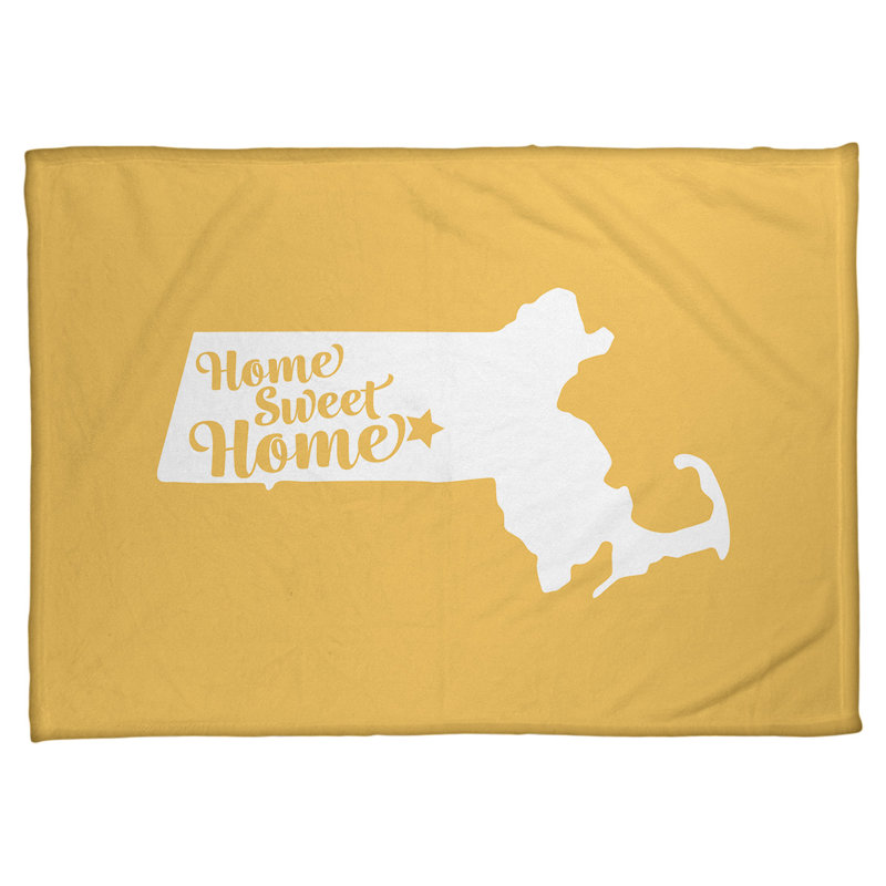 Jeté en polaires pour worcester home, l 62,5 po x L 82,5 po, Jaune