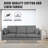 Natashia Fabric 73.6'' Reception Sofa