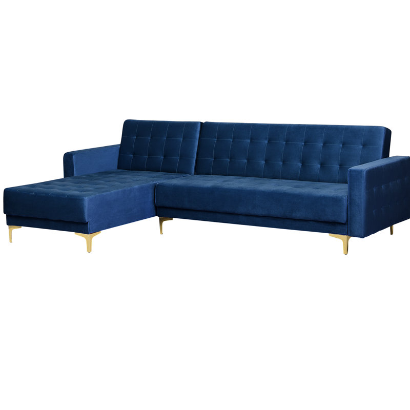 Prentice 4 Seater Sofa Bed, Left Hand Facing, Blue