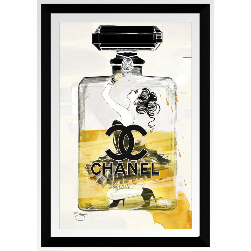 No Way out in Yellow par BY Jodi - Reproduction d'art graphique sur plastique / acrylique encadrée, Acrylique avec cadre noir