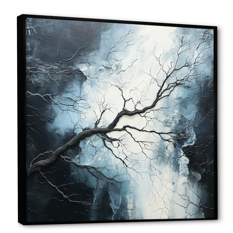 «River Embrace» sur toile, Cadre flottant noir, H 30 po x l 30 po x P 1 po