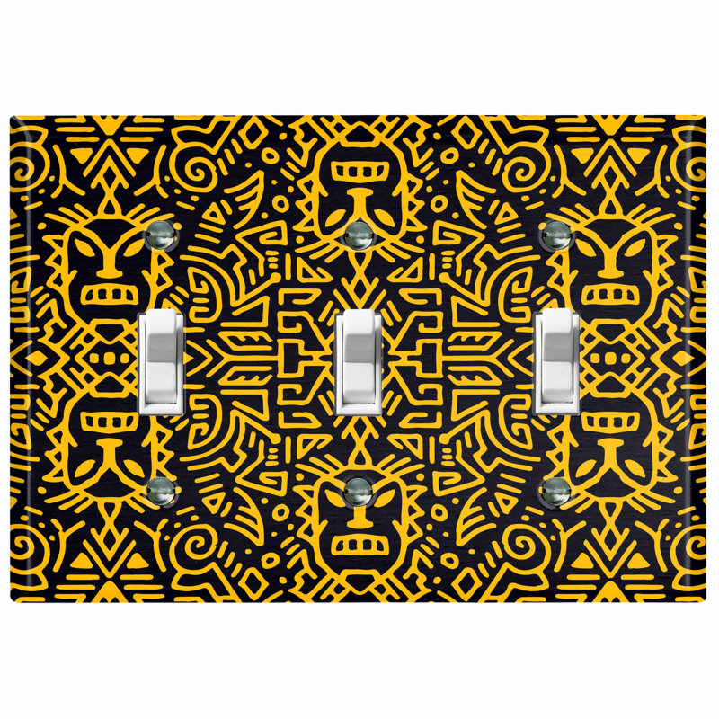 Plaque murale 3 interrupteurs à bascule